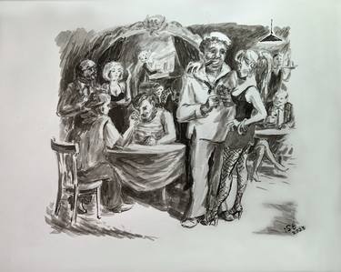 Print of People Drawings by Igor Studenikin