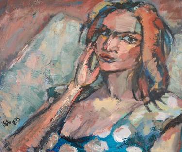 Original Expressionism Women Paintings by Igor Studenikin