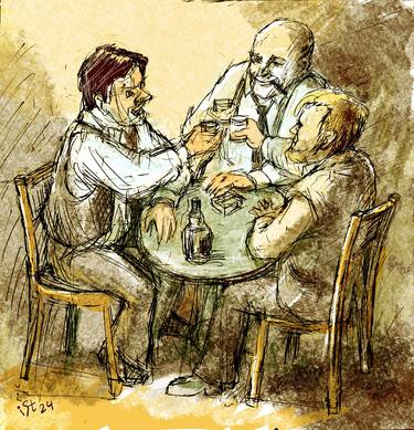 Original Figurative People Mixed Media by Igor Studenikin Ist
