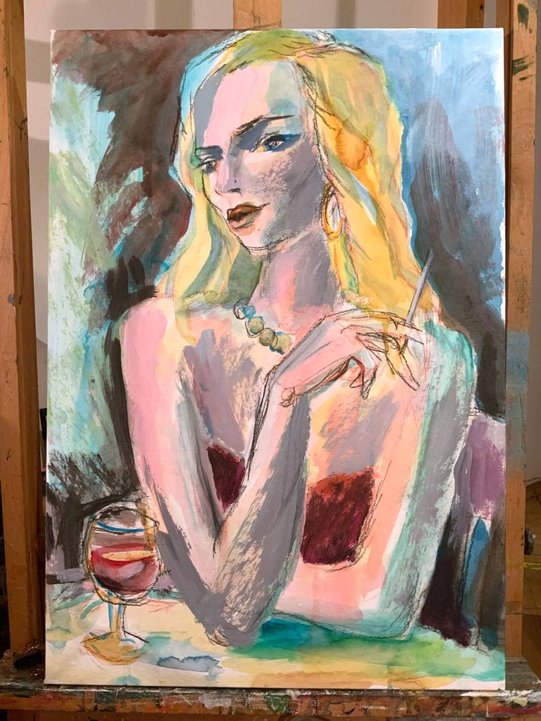 Original Expressionism Women Painting by Igor Studenikin Ist
