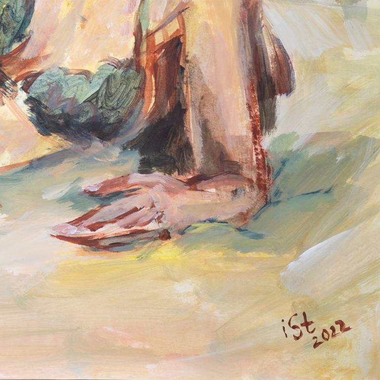 Original Expressionism Erotic Painting by Igor Studenikin Ist