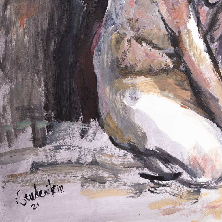 Original Figurative Body Drawing by Igor Studenikin Ist