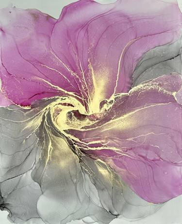 Original Abstract Expressionism Floral Drawings by Anastasia Matas