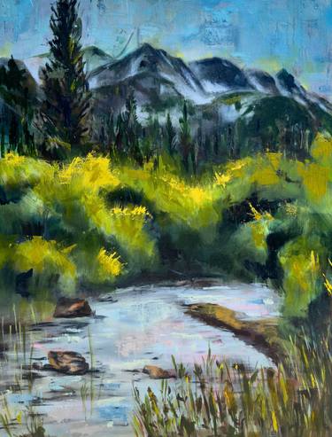 Original Abstract Landscape Paintings by Linda McClure