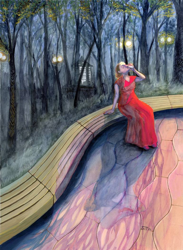 Print of Contemporary Women Paintings by Svitlana Tetokina
