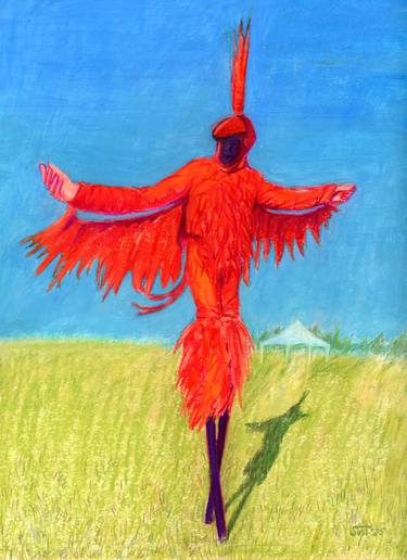 Original Impressionism Men Painting by Svitlana Tetokina