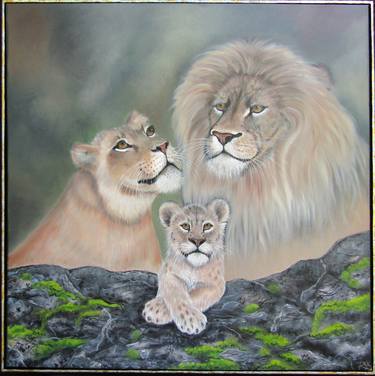 Original Animal Painting by Roxane LeBlanc