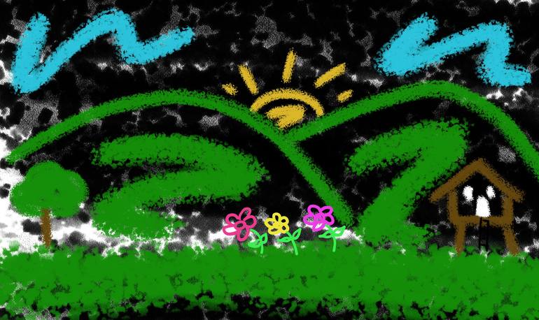 Original Expressionism Nature Digital by Nellyboy Red