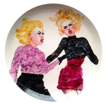 Porcelain plate "Queens of Chaos" 2 thumb