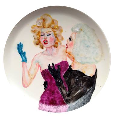 Porcelain plate "Queens of Chaos" 4 thumb