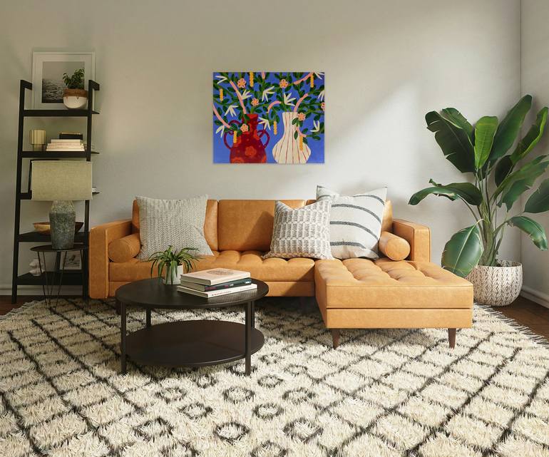 Original Contemporary Floral Painting by Mella Rosa