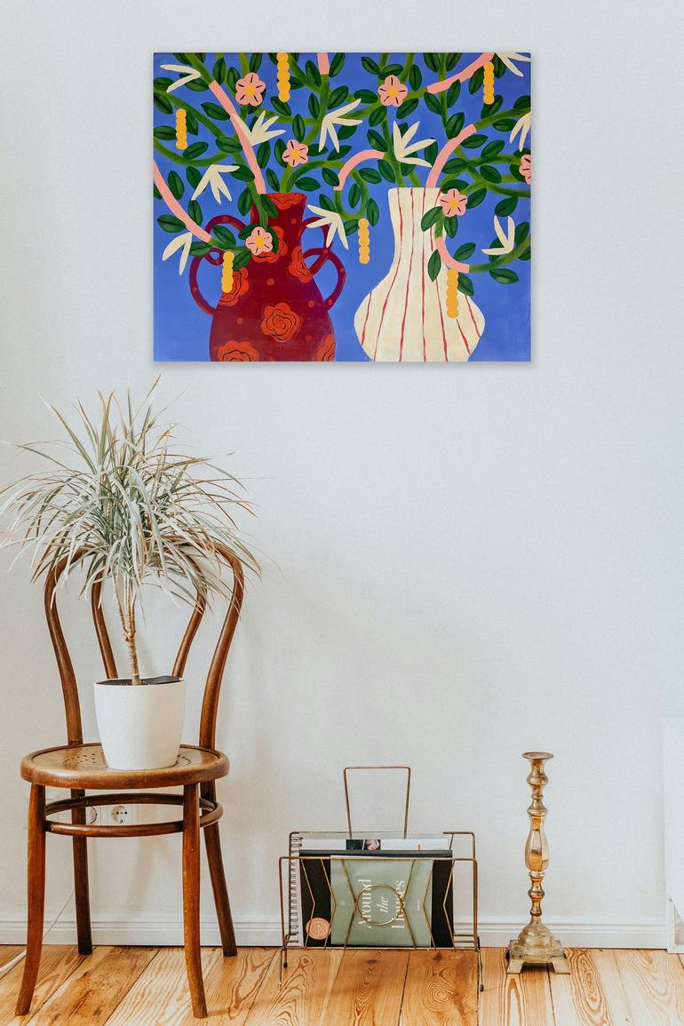 Original Contemporary Floral Painting by Mella Rosa