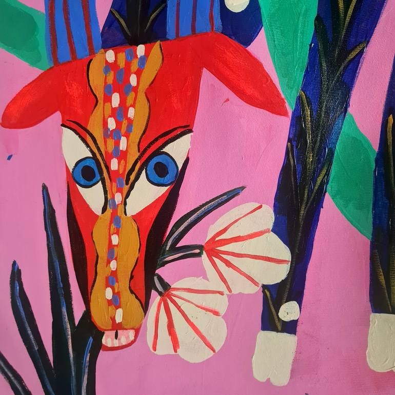 Original Symbolism Animal Painting by Mella Rosa