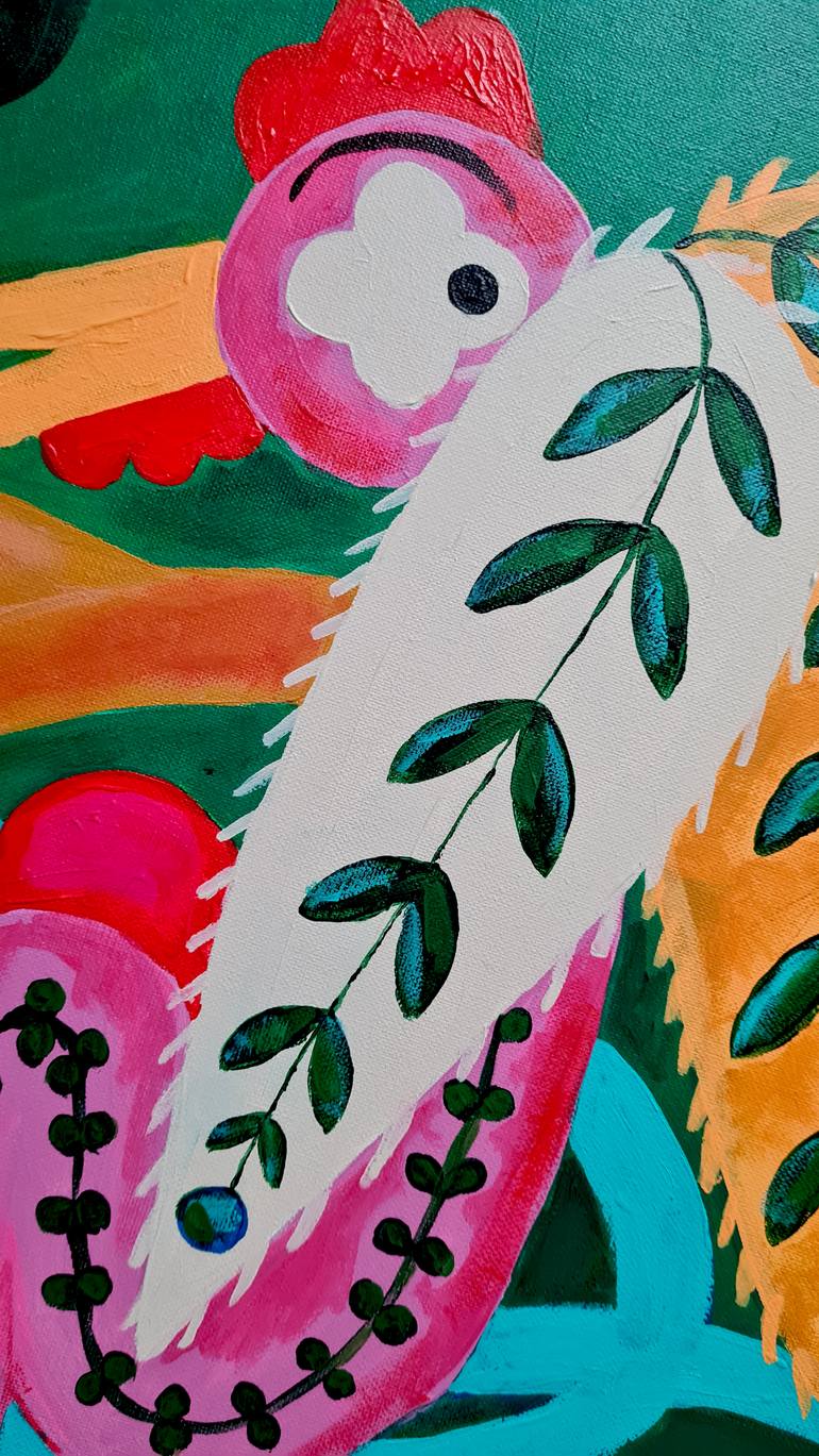 Original Conceptual Animal Painting by Mella Rosa