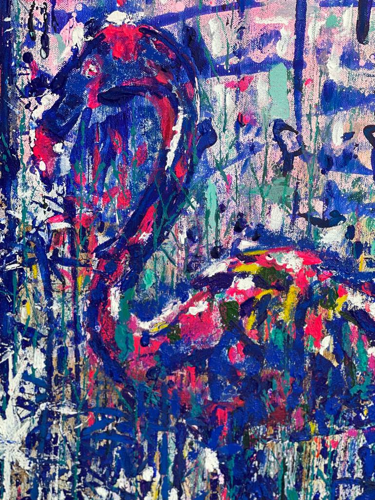 Original Abstract Expressionism Abstract Painting by Mahsa Shirazi