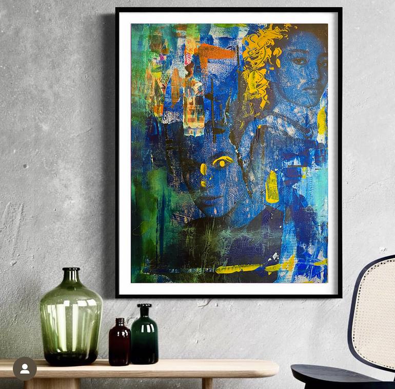 Original Abstract Expressionism Abstract Painting by Mahsa Shirazi