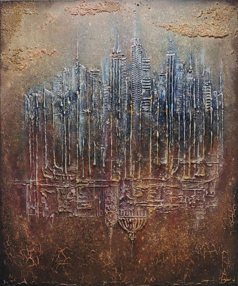 In the face of the future Mixed Media by Alexandra Babicheff | Saatchi Art