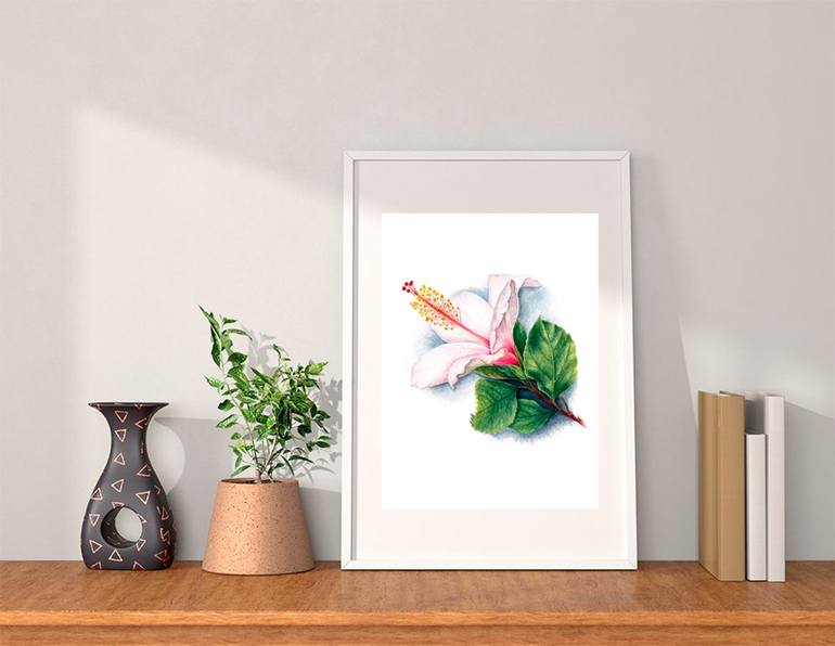 Original Floral Painting by Liudmyla Lobza