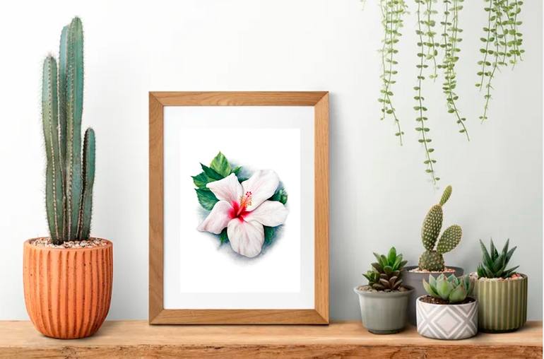 Original Floral Painting by Liudmyla Lobza