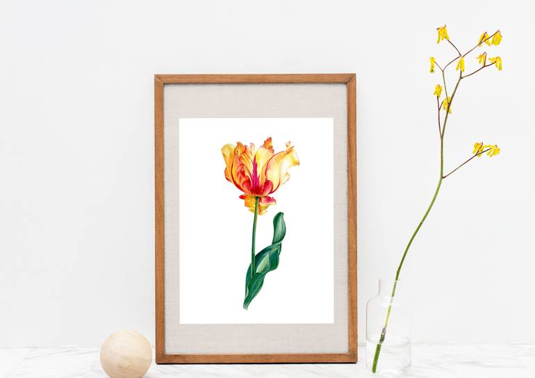 Original Contemporary Floral Painting by Liudmyla Lobza
