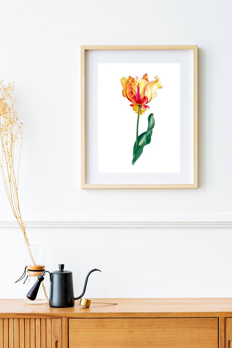 Original Contemporary Floral Painting by Liudmyla Lobza