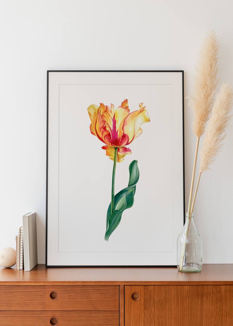 Original Contemporary Floral Painting by Liudmyla Lobza