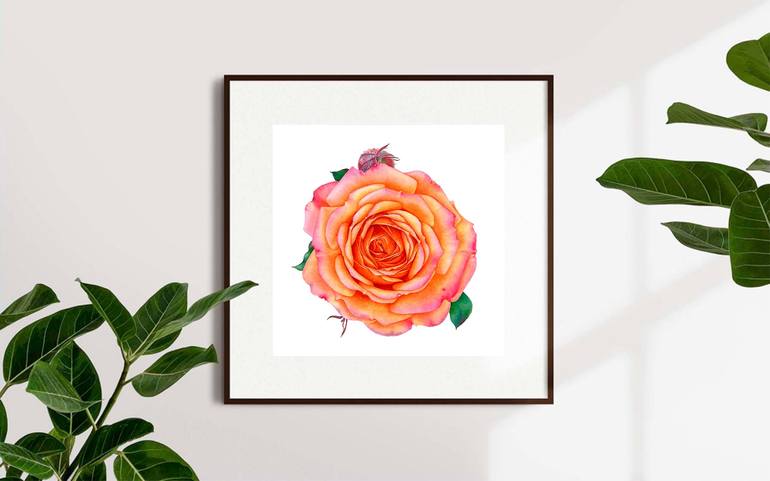 Original Realism Floral Painting by Liudmyla Lobza