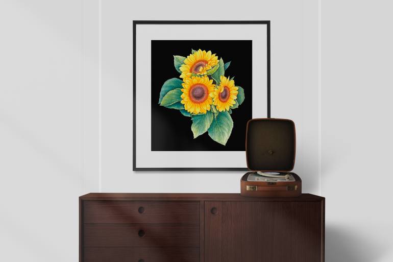 Original Contemporary Floral Painting by Liudmyla Lobza