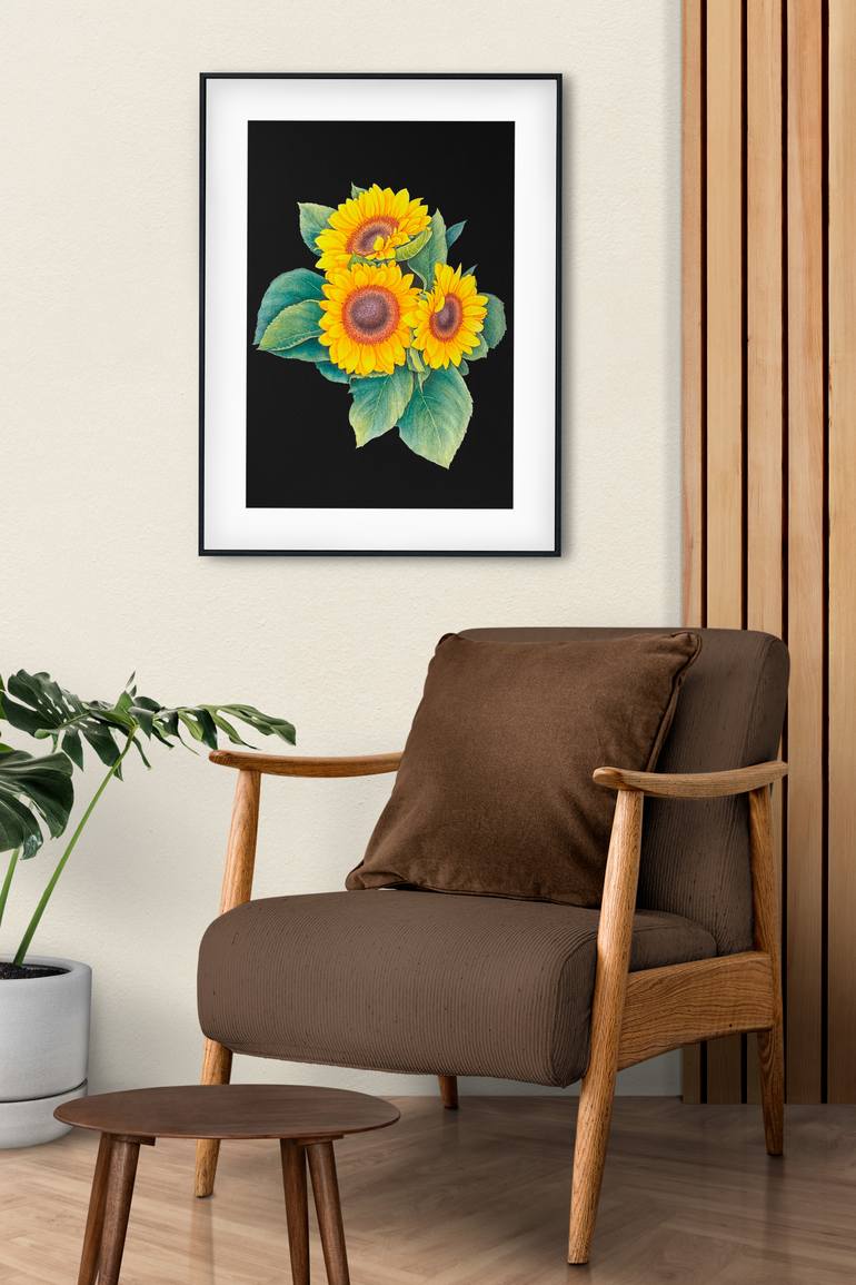 Original Contemporary Floral Painting by Liudmyla Lobza