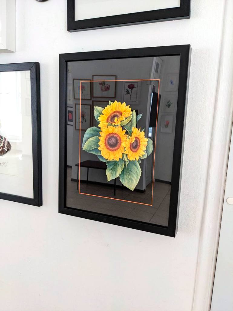 Original Contemporary Floral Painting by Liudmyla Lobza