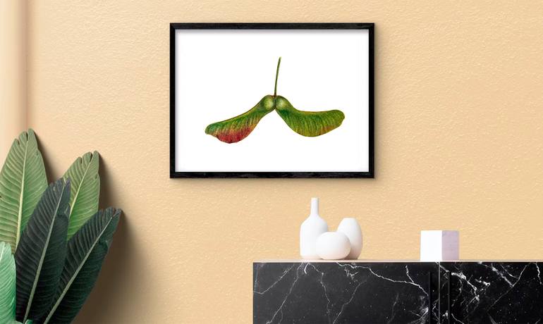 Original Contemporary Botanic Painting by Liudmyla Lobza