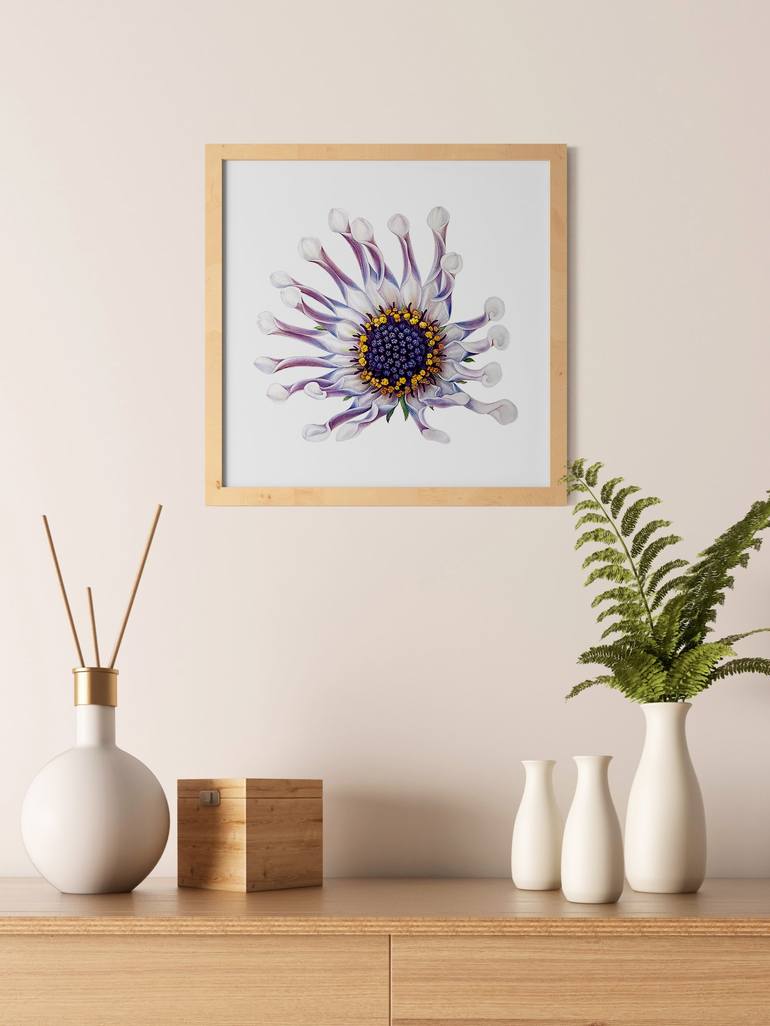 Original Floral Painting by Liudmyla Lobza