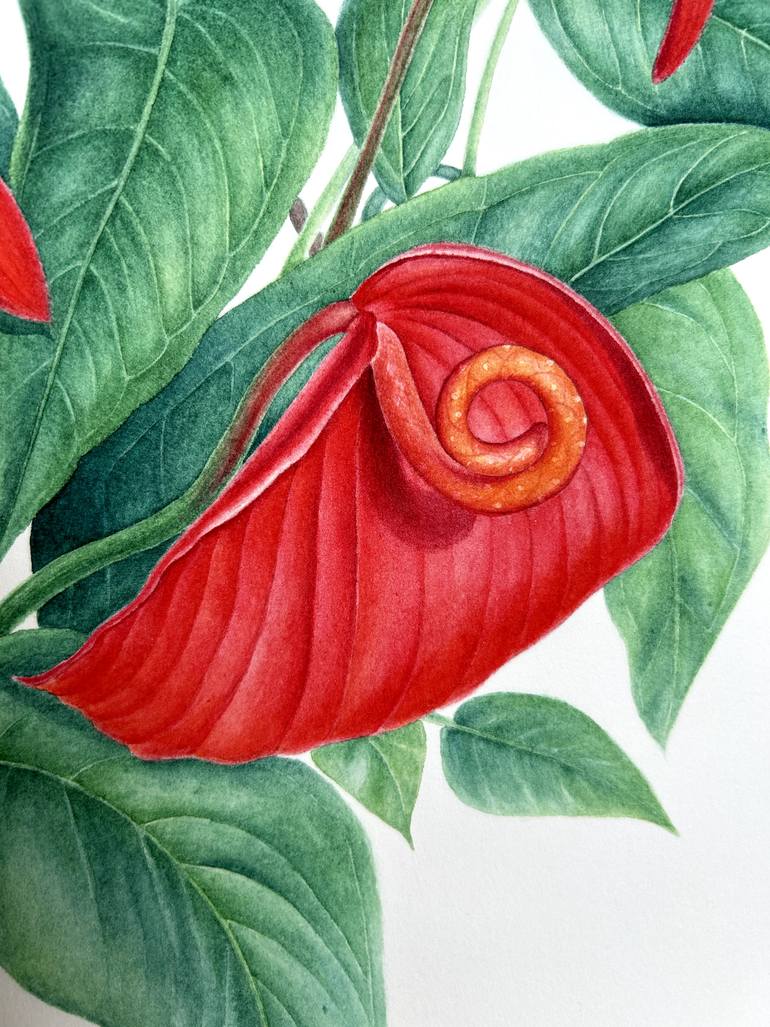 Original Contemporary Floral Painting by Liudmyla Lobza