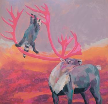 Original Figurative Animal Paintings by pinkmilk drink