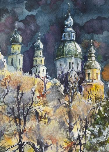 Print of Expressionism Cities Paintings by Yanina Kalinichenko