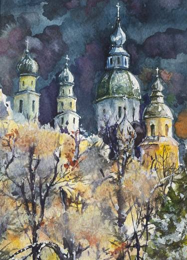 Original Expressionism Cities Paintings by Yanina Kalinichenko