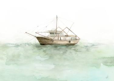 Print of Conceptual Sailboat Paintings by Bonaventura K