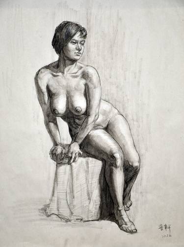 Print of Figurative Nude Drawings by Eric Luke