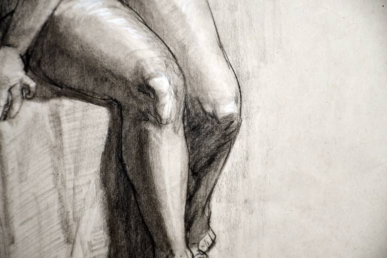 Original Figurative Nude Drawing by Eric Luke