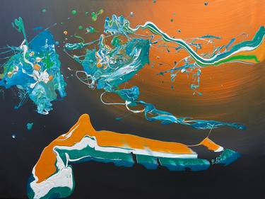 Original Abstract Expressionism Abstract Painting by Dale Huffman