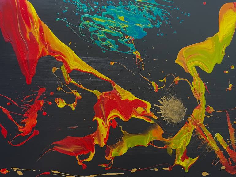 Original Abstract Painting by Dale Huffman | Abstract Expressionism Art on Canvas | The Last Night A New Day