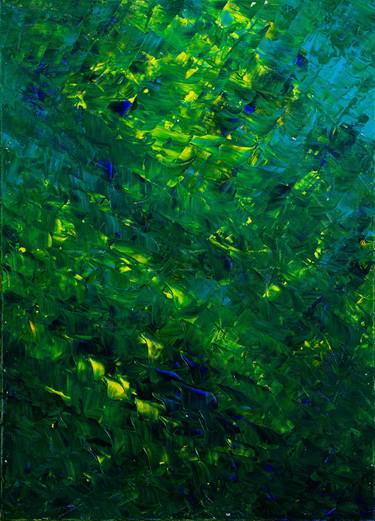 Original Fractal/algorithmic Abstract Painting by Marios Thrasyvoulou