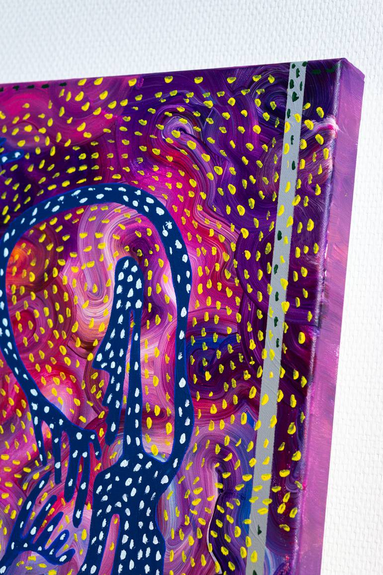Original Fractal Abstract Painting by Marios Thrasyvoulou