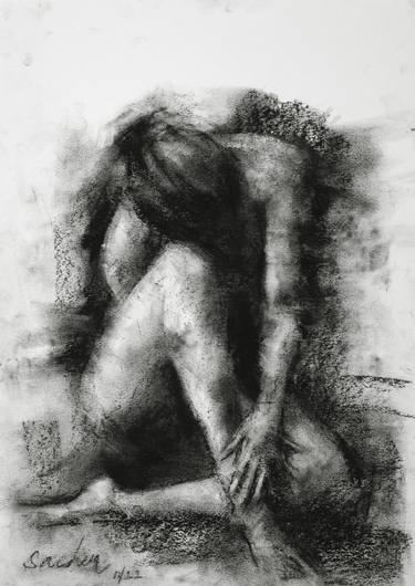 Print of Abstract Expressionism Nude Drawings by SACHIN UPADHYE