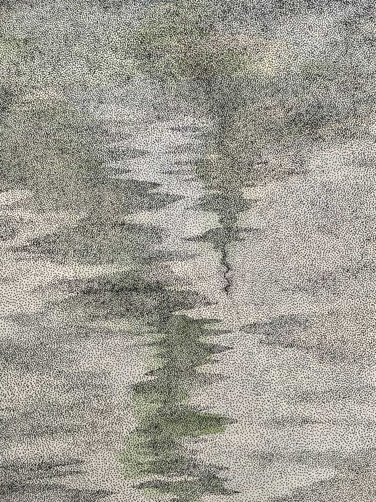 Original Black & White Landscape Drawing by Anerosh  Art