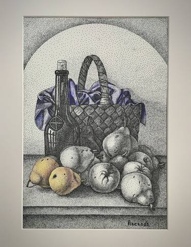 Original Still Life Drawings by ANEROSH Art