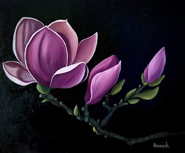 Print of Fine Art Floral Paintings by ANEROSH Art