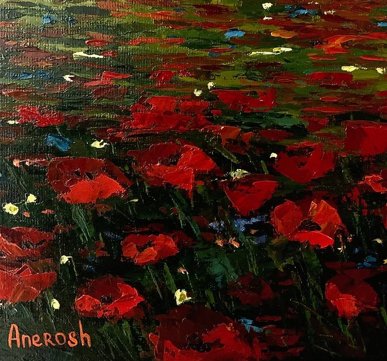 Original Contemporary Landscape Painting by Anerosh  Art