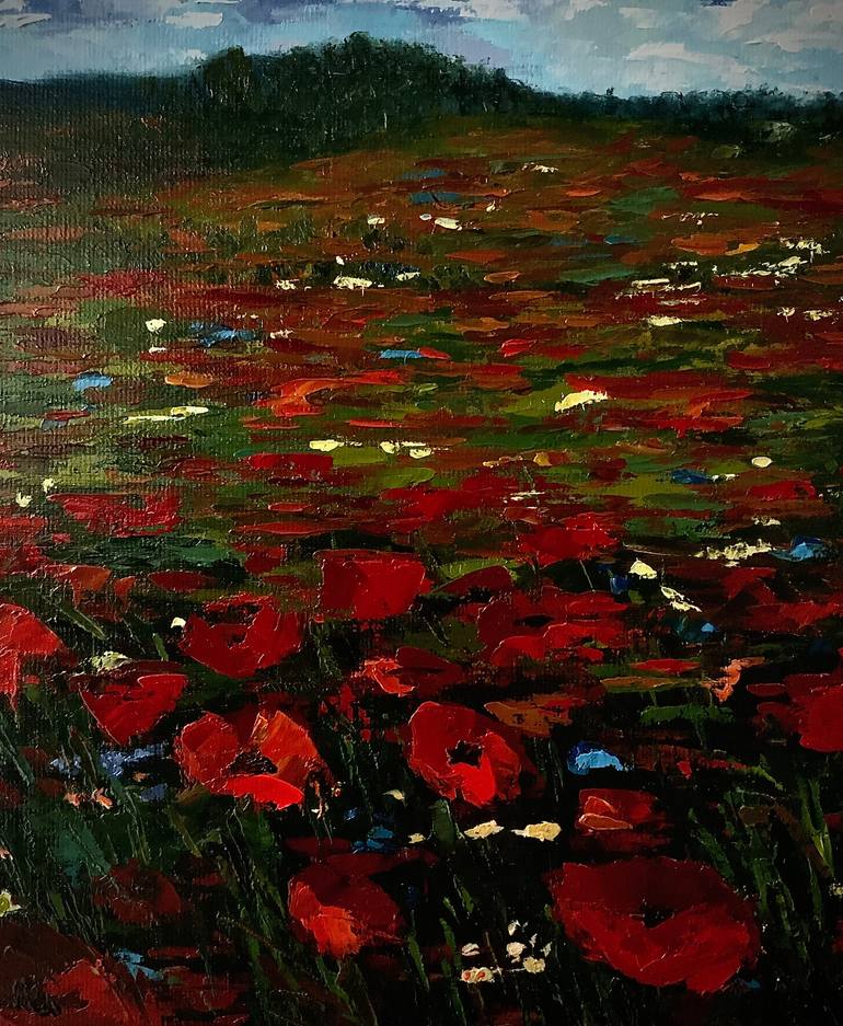 Original Contemporary Landscape Painting by Anerosh  Art