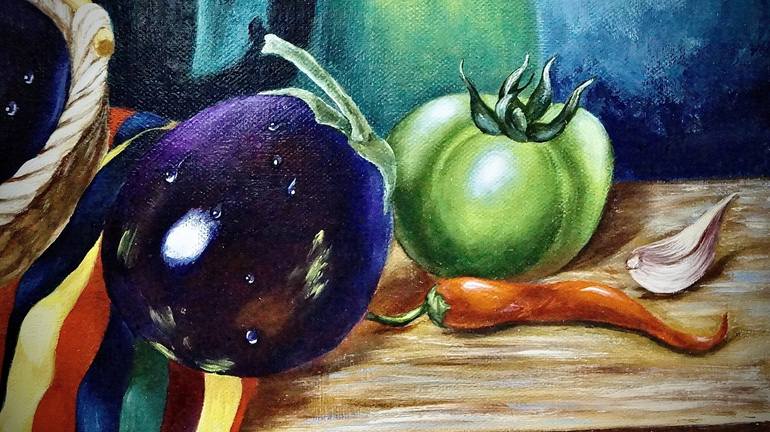 Original Still Life Painting by ANEROSH  Art